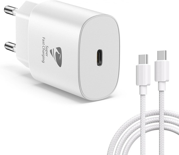 Usb C LadegeräT, 25W Iphone Adapter Und Usb C Auf Usb C Kabel 2M FüR Iphone, Usb-image