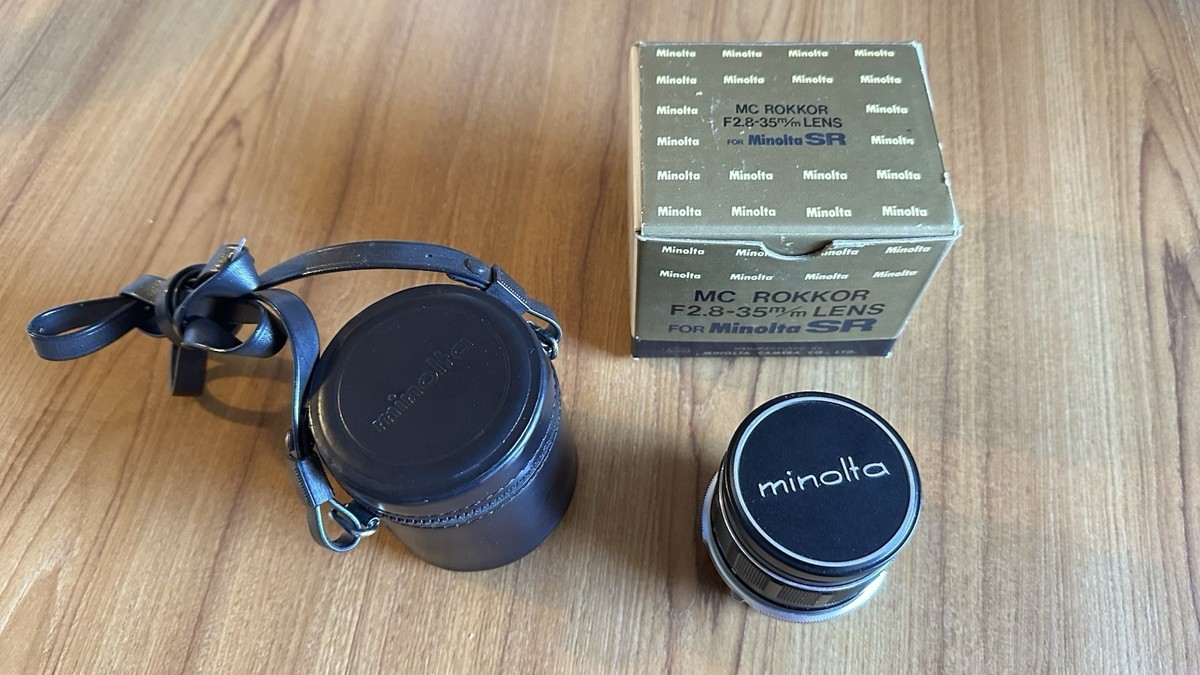 MINOLTA MC W.ROKKOR-HG 35mm F2.8 MF Wide Angle Lenses/Case