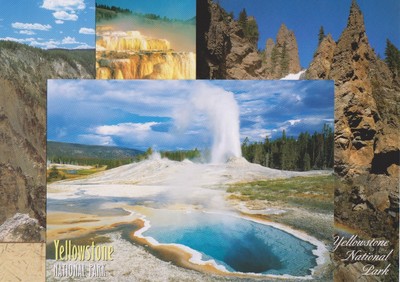 YELLOWSTONE NATIONAL PARK UPPER GEYSER BASIN YELLOWSTONE RIVER FALLS MAMMOTH HOT