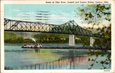 Ironton Ohio OH : BRIDGE SCENE d/13 BA6208