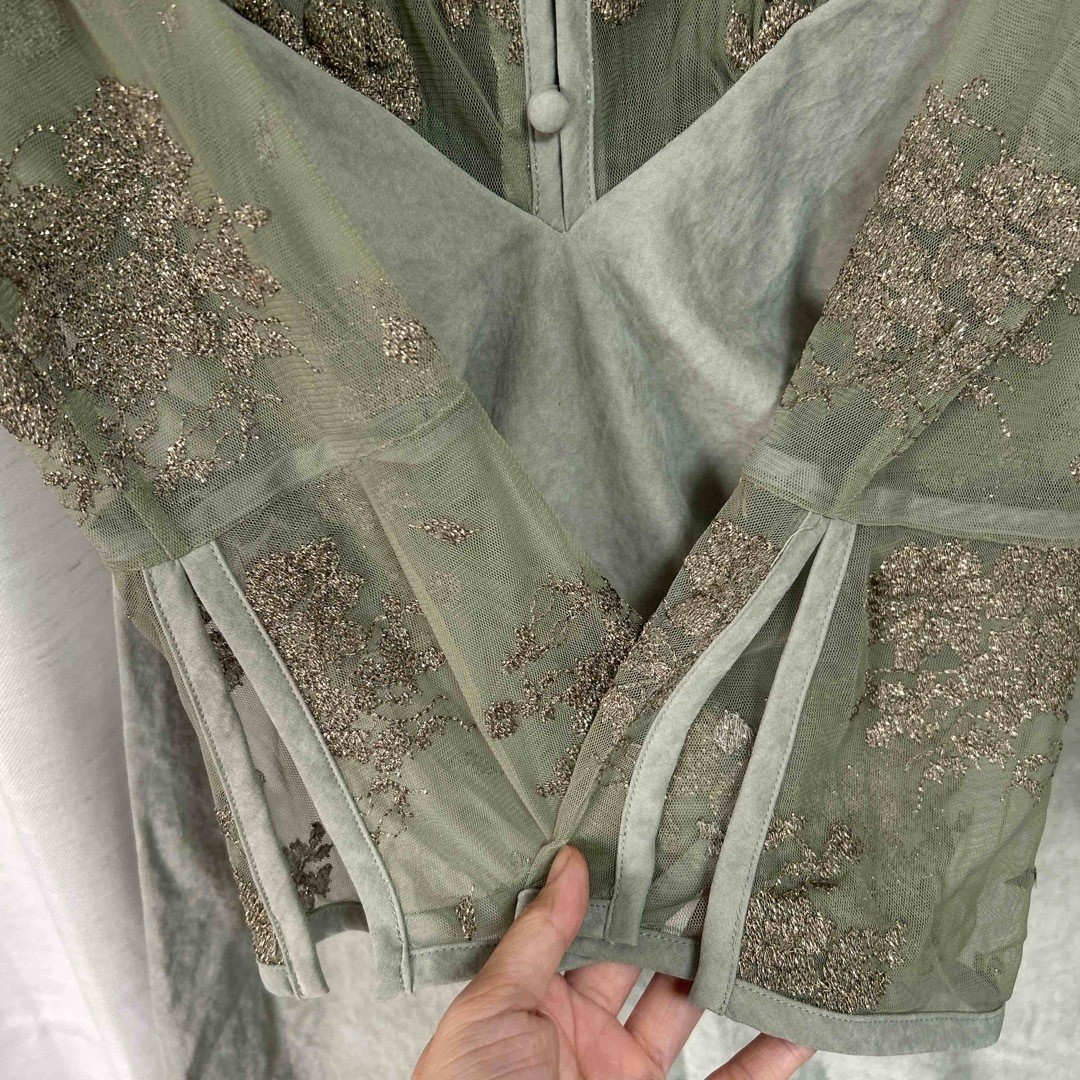 AMERI Flower Lace Dress-hd55 - image 8