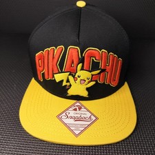 Pikachu Pok mon Bioworld snapback cap