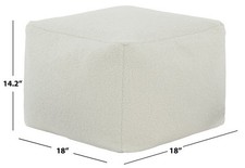 Safavieh SAMUELS BOUCLE POUF, Reduced Price 2172770572 SFV5041C