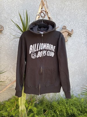 Billionaire Boys Club BLACK  Full Zip Up Hoodie - Size M RARE - Embroidered