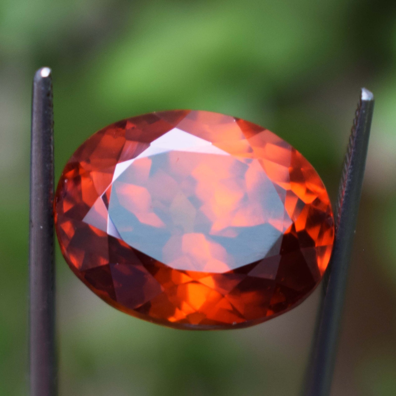 27.02 Ct Natural Hessonite Garnet Oval Cut Flawless Certified Loose Gemstone