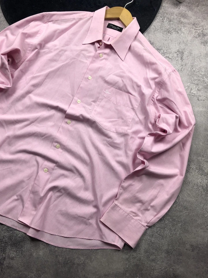 Cristian Dior Monsieur Luxury Mini Logo Minimalistic Shirt - Image 2 of 4