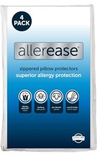 Allerease Set of 4 Standard/Queen AllerEase Pillow Protectors - Moisture Wicking