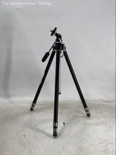 Adams Black Pan/Tilt Head Adjustable Metal Legs Cameras Photo Tripod