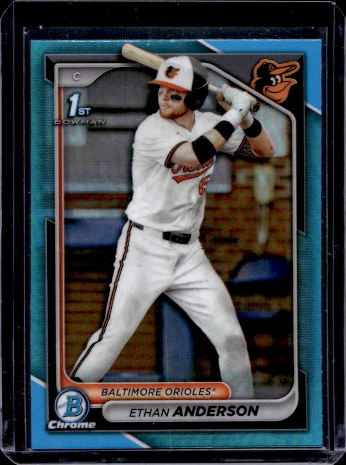 2024 Bowman Draft Ethan Anderson Chrome Sky Blue Refractor 1st #BDC-79 Orioles