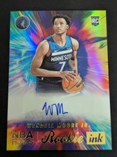 Wendell Moore Jr. 2022-23 NBA Hoops Rookie Ink RC Auto #RI-WDM Minnesota
