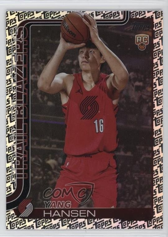 2025-26 Topps Topps Foil Pattern Yang Hansen #216 1ei5