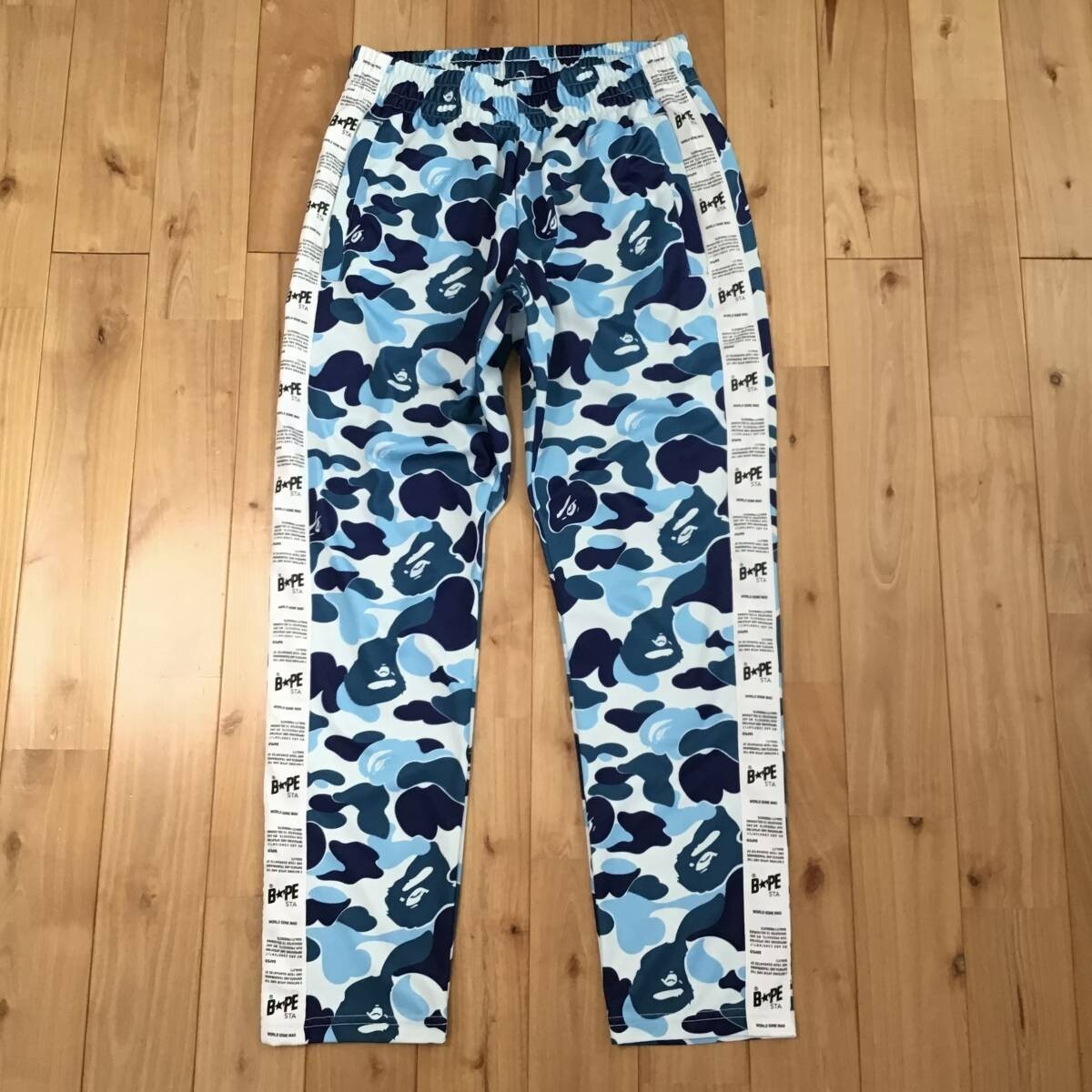 BAPE STA TAPE JERSEY PANTS ABC camo Blue A Bathing Ape Size M | eBay