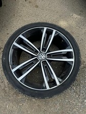 18" VW CADDY 2005-2024 GTD2 DESIGN GLOSS BLACK & MACHINED FACE ALLOY WHEELS