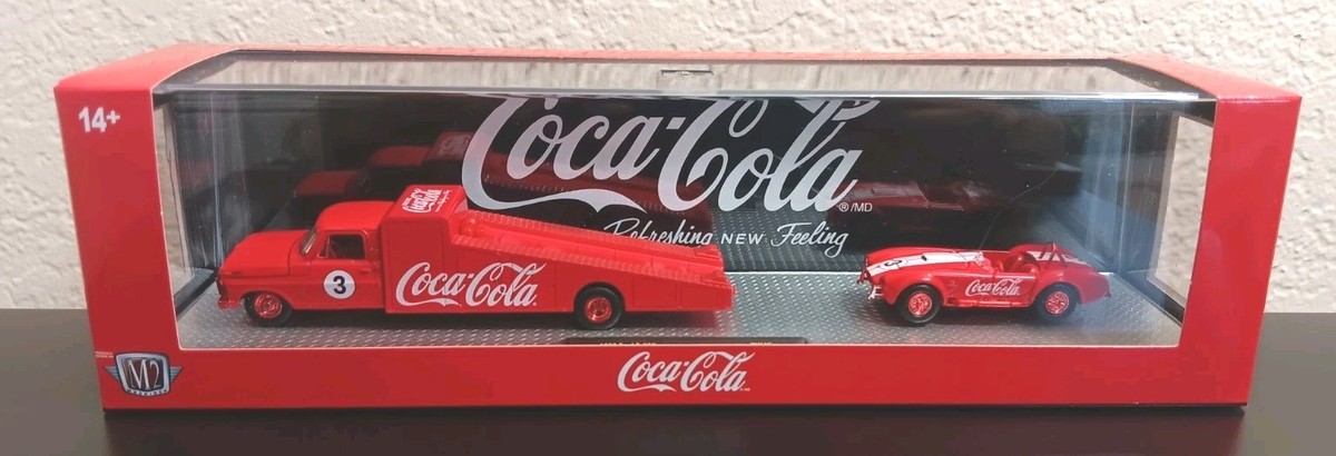 M2 Machines Coca-Cola Hauler 1969 Ford F-350 & 1965 Shelby 427