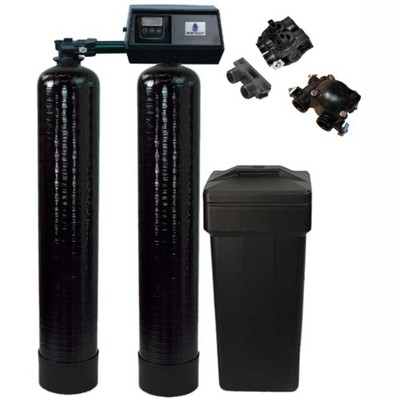 AFWFilters Premium Purolite C100E Resin Fleck 9100SXT Twin Tank Dual...