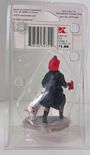 2004 Lemax Coventry Cove FIREMAN w/DALMATIAN DOG NIP - Picture 2 of 2