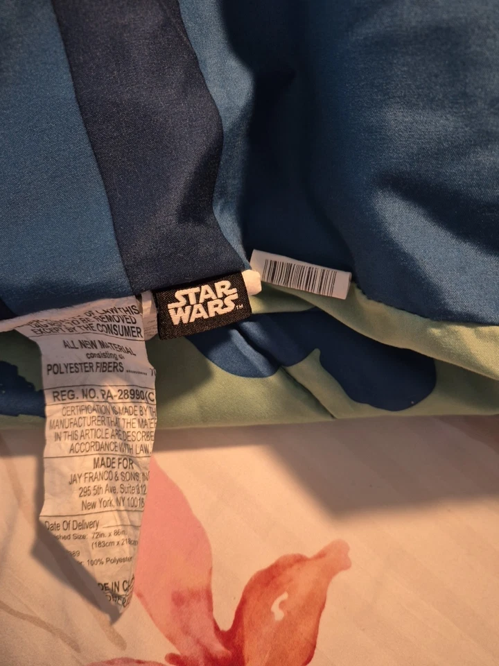 JUEGO DE COLCHA Y SÁBANAS STAR WARS BABY YODA NIÑOS NIÑO DISNEY 4 PIEZAS TAMAÑO DOBLE Foto 4 de 4