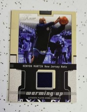 2001-02 Flair Warm Up Kenyon Martin Game worn Warm up  (Mem)