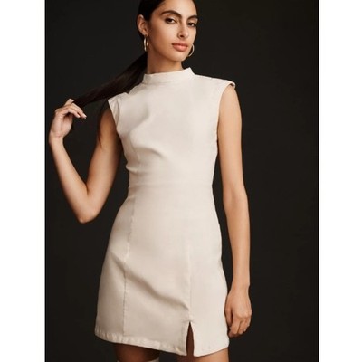 chinese dress ladies Vitamin A Women's Mari Maxi Dress - White Crinkle Linen main image 1