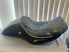 Corbin I-CR-W Wall Seat (no Heat) BLACK/SILVER for Indian Challenger '20 & newer