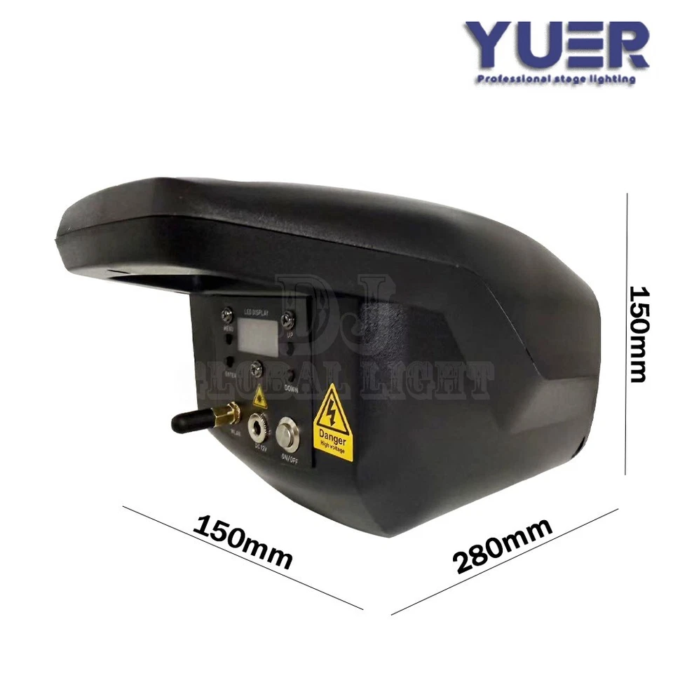 2W RGB Laser Scanner Battery WiFi/DMX Mobile DJ Disco Club Bar Lighting - Image 2 of 4