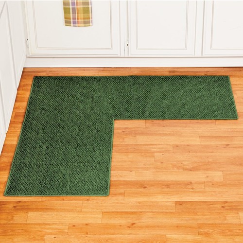 48"x48" Kitchen Corner Mat Runner Rug Textured Berber Non Skid Carpet 5 Colors - Picture 9 of 19