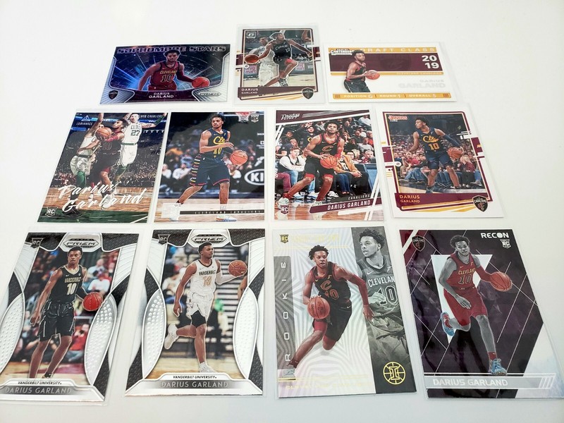 11 Darius Garland cards 2 RC Cleveland Cavaliers Vanderbilt