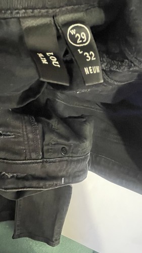NEUW Lou Slim Jeans Men's W32/L34 Selvedge Dark Button Fly Black Denim - Picture 7 of 8