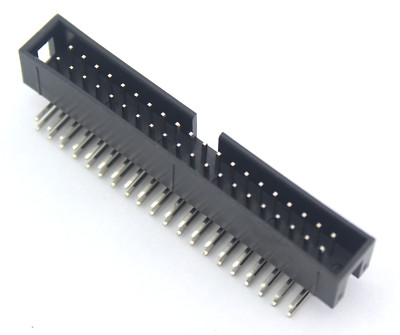 2pcs 2x3-2x25 6-50 Pin Right Angle Male Shrouded IDC Box Header Connector