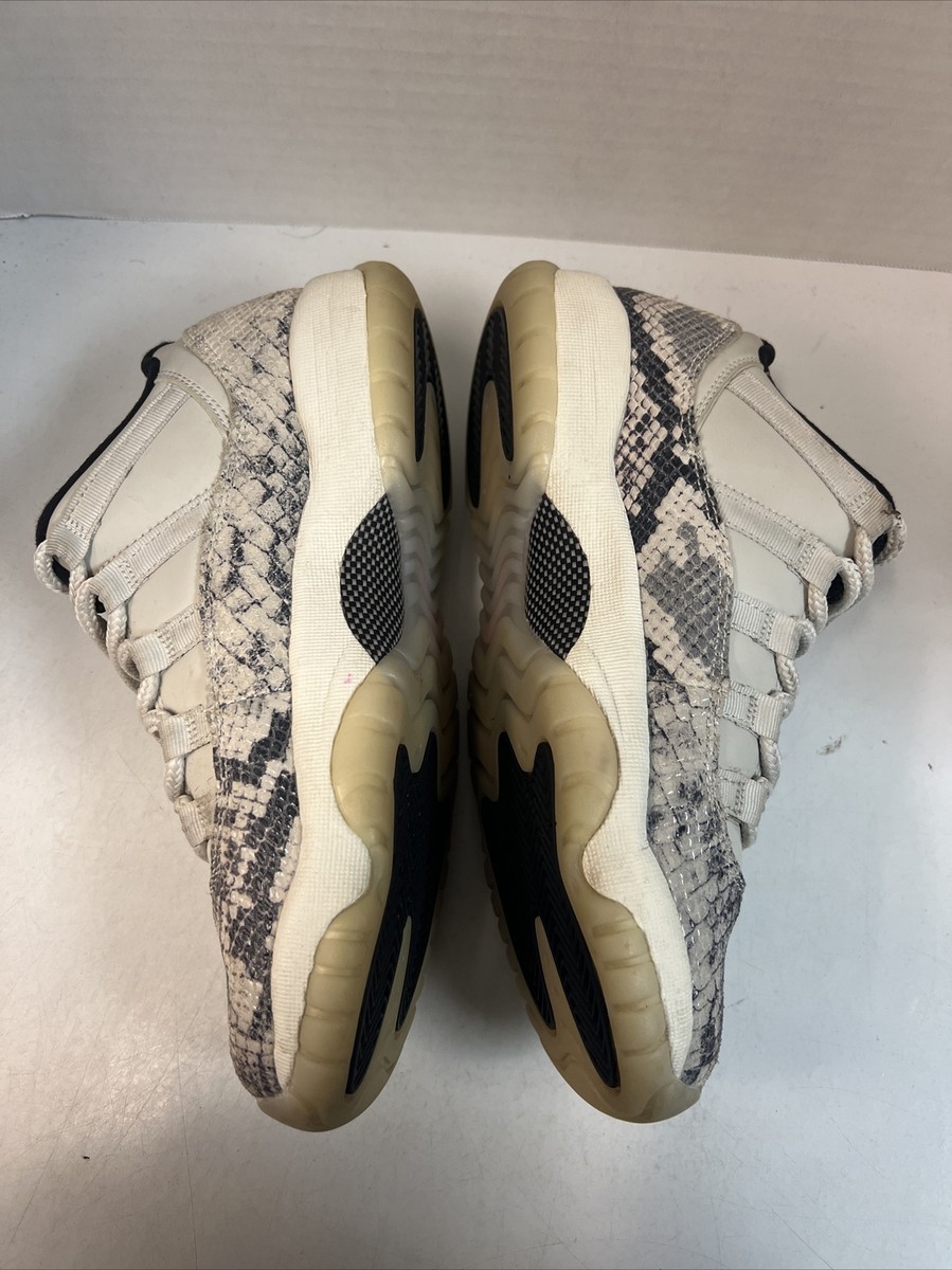 ニ*郎様 【中古・美品】AIR JORDAN 11 RETRO LOW IE 2 Jordan 11 Retro Low GS Light Bone Snakeskin 2019 Size 7Y