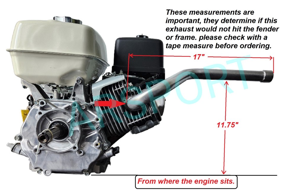 Tubo De Escape Para Go Kart Predator De 301 Cc Y 420 Cc, Para Hon-da - Foto 7