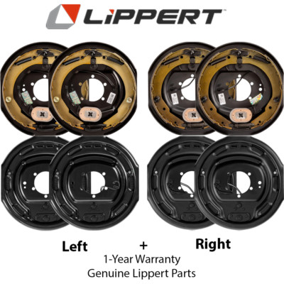 Lippert 4x 12x2 Electric RV Trailer Brake Assembly 2-Pair 4-7K Fit Dex/AlKo Etc