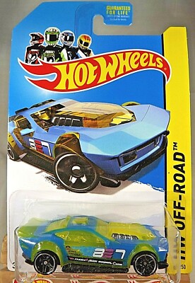 2013 Hot Wheels #85 HW Off-Road/HW Drift Race DRIFT ROD Transparent Blue/Yellow