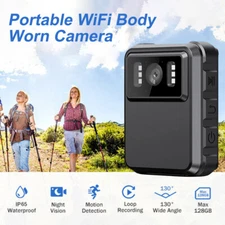 HD WiFi Police Body Worn Camera Night Vision Motion Detection Camcorder 1080P