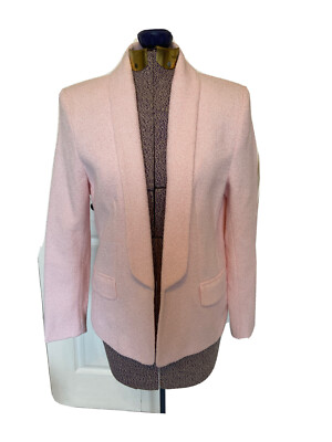 Max & Moi Womens Blazer Jacket Cotton Blend Pastel Pink Size 38 Med Paris