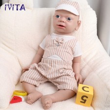IVITA 21'' Full Floppy Silicone Reborn Baby Boy Handmade Lifelike Silicone Doll