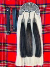 Horse Hair Sporran Thistle Cantle Bagpiper Drummer Kilt Long Sporran