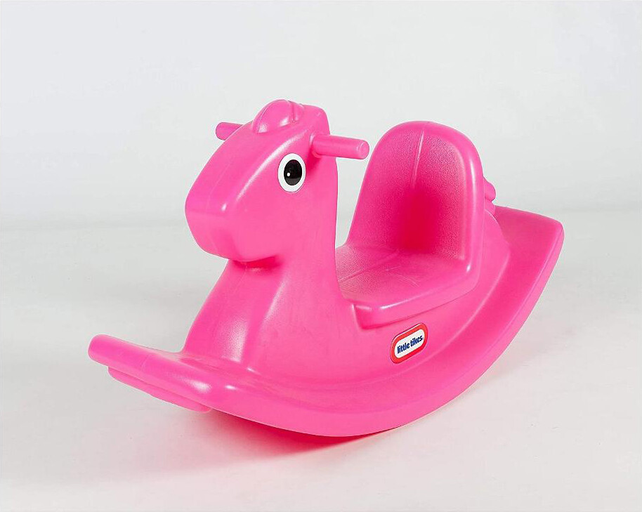 Cavallo a Dondolo gioco da giardino colore Rosa 173943 Little