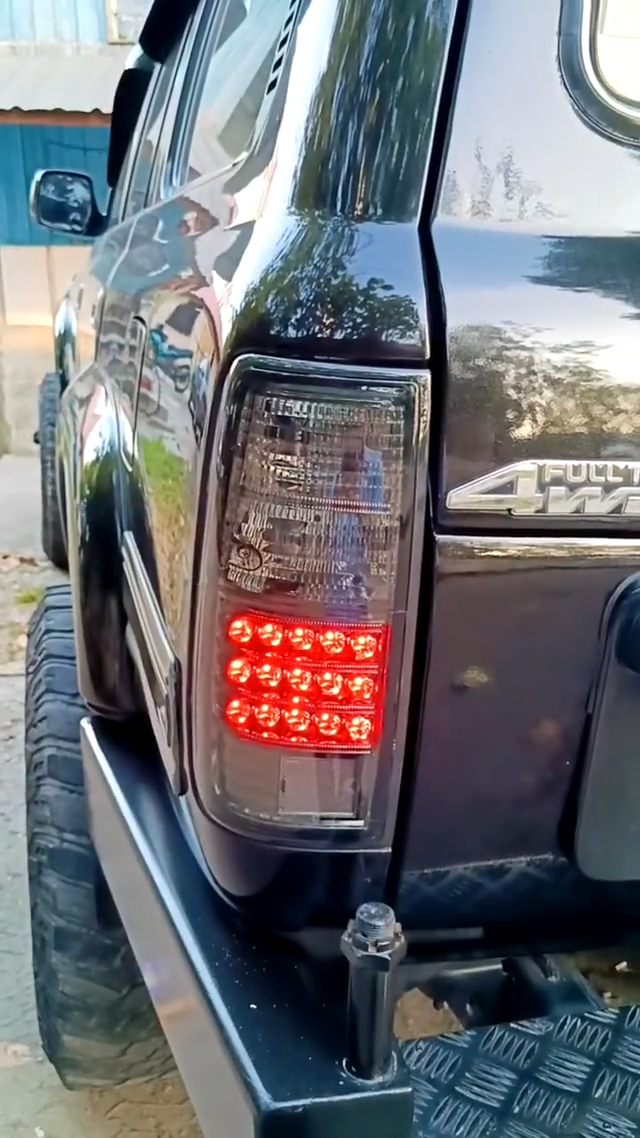 Smoke Black LED Tail Light Lamp For 1990-1997 Toyota Land Cruiser