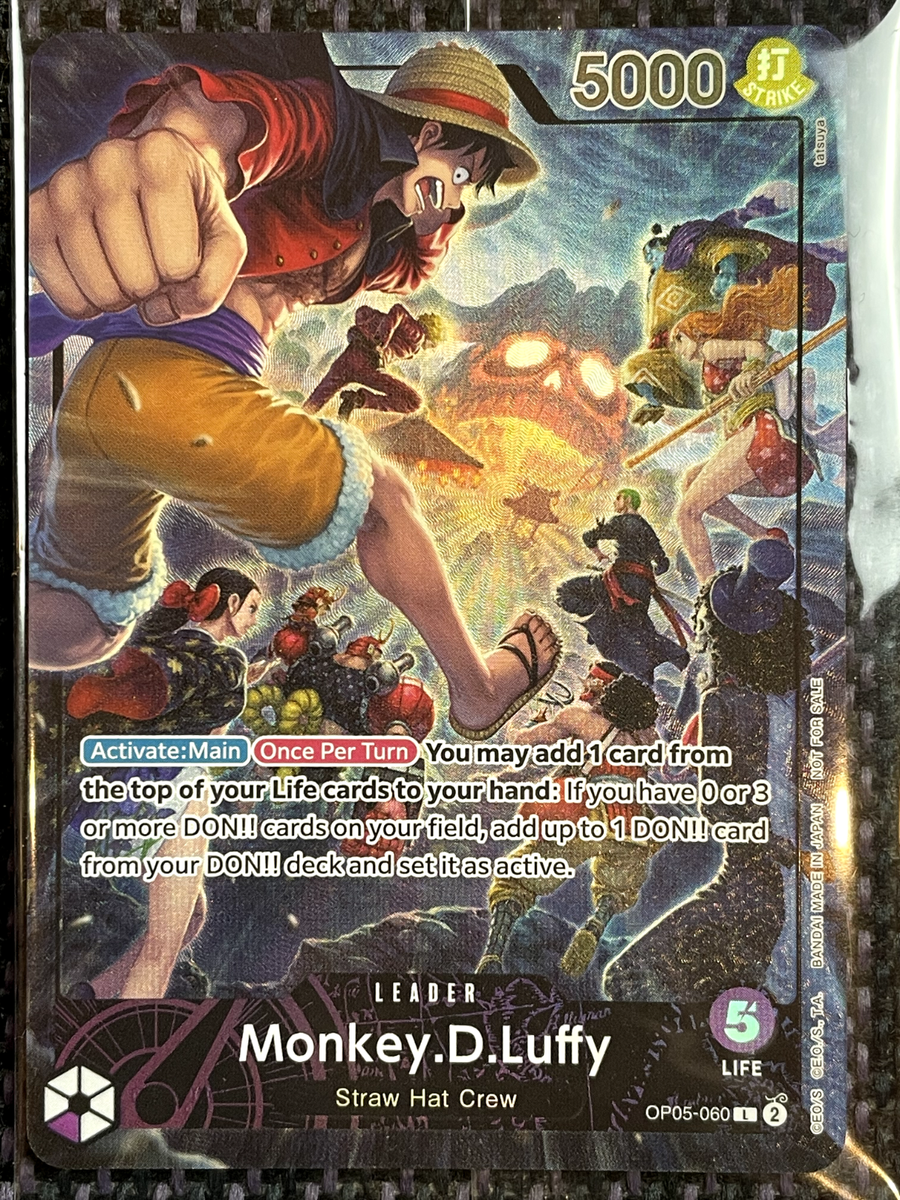 Monkey D Luffy PSA magazine promo OP05 060 sealed One Piece