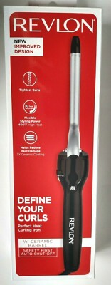 Revlon Perfect Heat Curling Iron Ceramic 1/2'' Ceramic Barrel new
