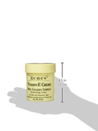 Crema hidratante de vitamina E para piel sensible seca complejo de colágeno 16 oz - Imagen 6 de 6