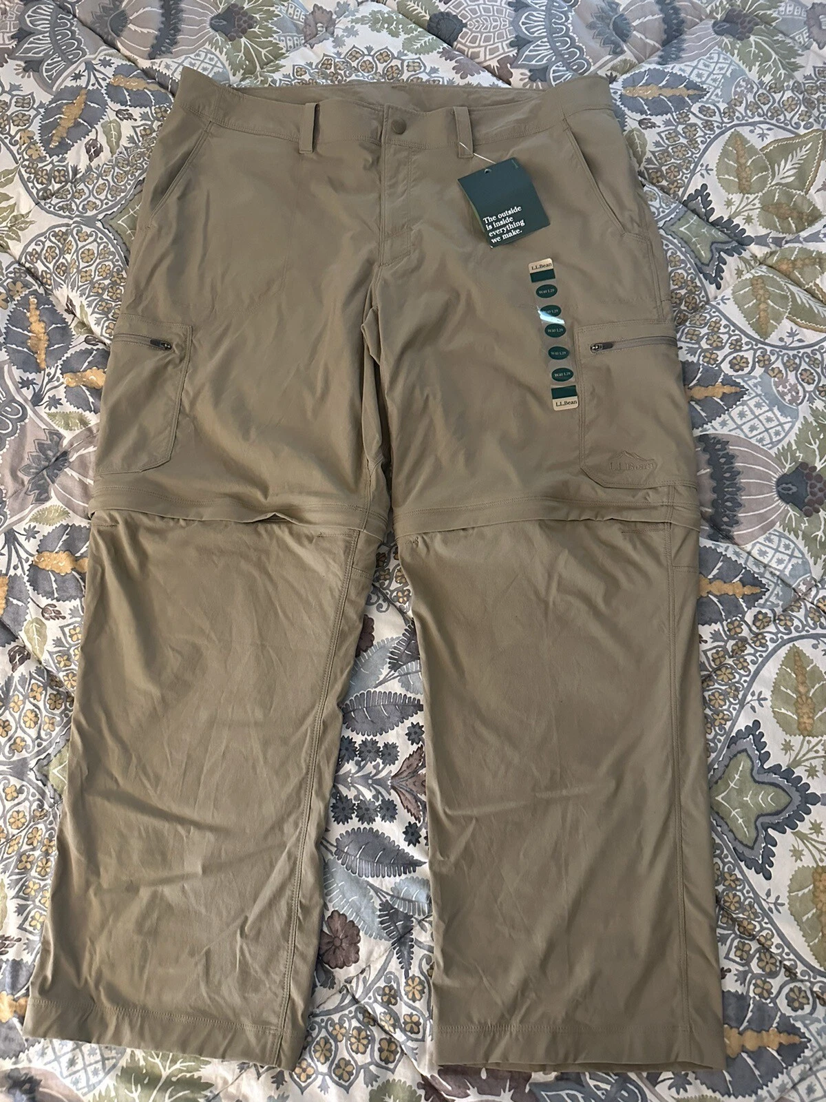 LL Bean Men’s Cresta Zip-Off Convertible Hiking Pants Size 40” x 29” NWT