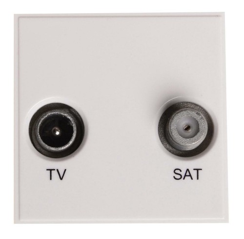 Presa per antenna TV Satellitare compatibile con Vimar Plana