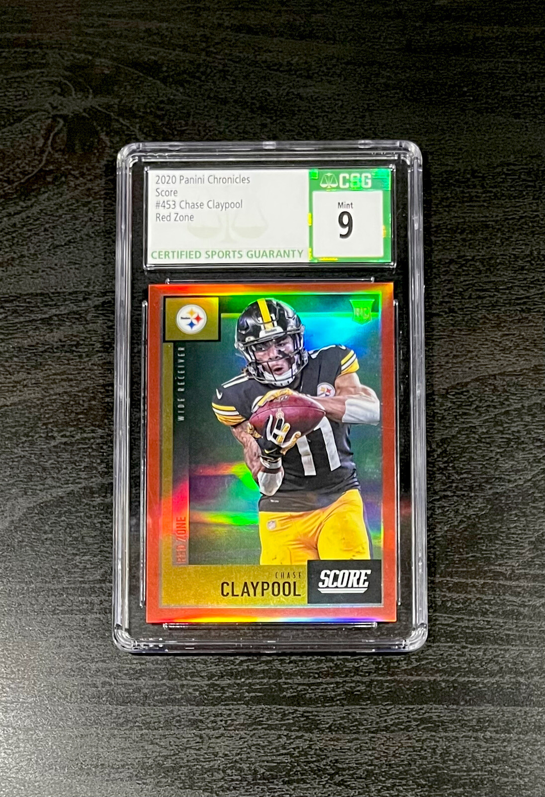 Chase Claypool Panini Chronicles Score #453 Signature-Gold Zone