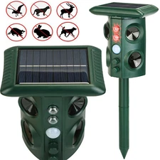 Solar Powered Ultrasonic Animal Repeller Motion Sensor  Chaser
