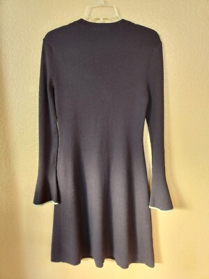 tory burch flare sleeve sweater dress Easy-Care Lavender Graph Check Custom Dress Shirt main image 0