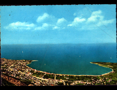 BAIE de JOUNIEH / LEBANON (LIBAN) VILLAS en vue aérienne en 1971