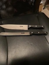 Set Of 2 Home Essentials knives bread knife butcher knife stainless steel