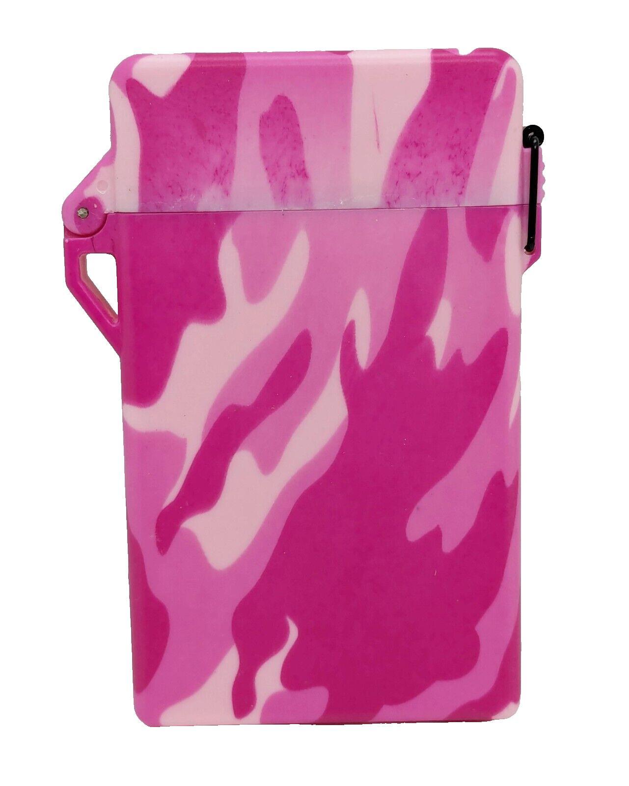 Smokezilla Pink Camo Waterproof Survival Magnetic Close Cigarette Safe Box